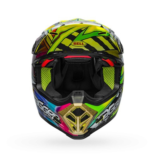 Casco Motocross Doble Proposito Y Googles Enduro Verde Fosfo